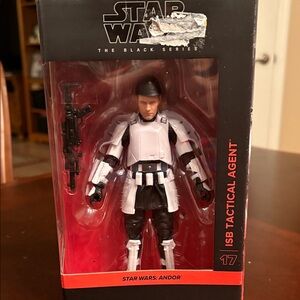 NWT  Star Wars Black Series ISB Tactical Agent in Black and White